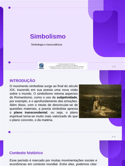 Contexto Historico Do Simbolismo - Simbolismo: Poesia e Contexto Histórico | PDF