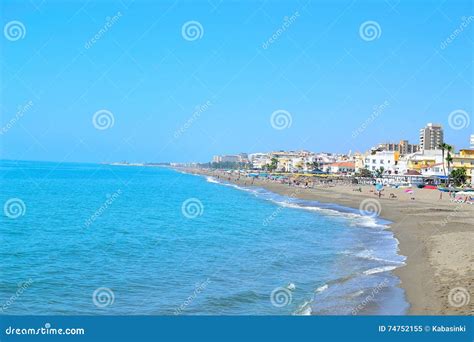 Beautiful Sea Beach in Torremolinos Stock Image - Image of seawater ...