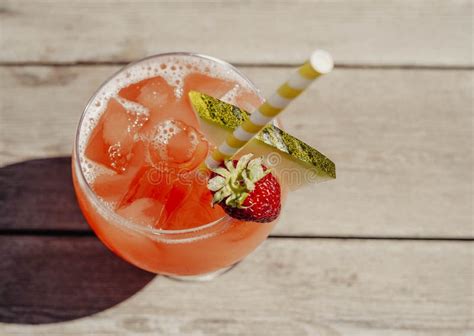 Sex On The Beach Cocktail Made With Vodka Orange Juice And Peach Schnapps Stock Image Image