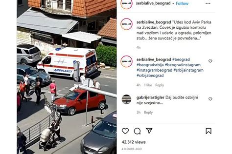 Video Udes Na Zvezdari Izgubio Kontrolu Nad Vozilom I Zakucao Se U Ogradu