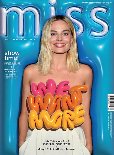 Margot Robbie Miss Magazine Summer 2023 Issue • Celebmafia