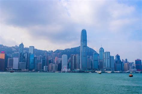 Hong Kong November 24 2018 Victoria Harbour In Hong Kongtsim Sha