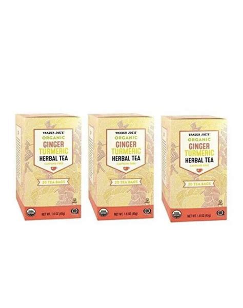 X Trader Joe S Organic Ginger Turmeric Herbal Tea Tea Bags Each