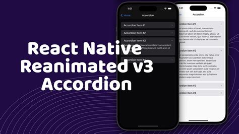 React Native Reanimated Accordion Youtube