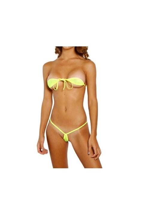 Sexy Hot Mini Micro Teardrop Bikini Thong Extreme G String Erotic Swimsuit Shbikini