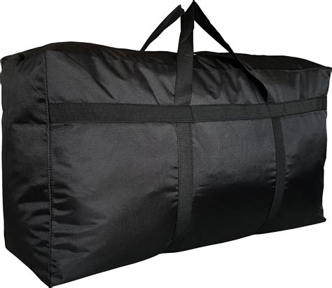 Doyike Extra Large Storage Duffle Bag With Zippers And Handles Black