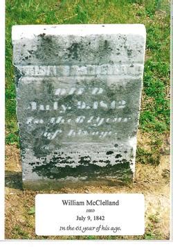 William Mcclelland Memorial Find A Grave