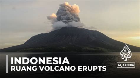 Indonesian Authorities Order Evacuations After Mount Ruang Volcano