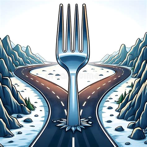 Cartoon Fork Road Stock Illustrations 371 Cartoon Fork Road Stock