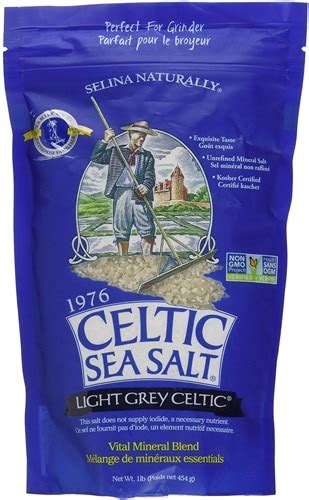 Selina Naturally Celtic Sea Salt Light Grey Celtic 1 Lb Vitacost