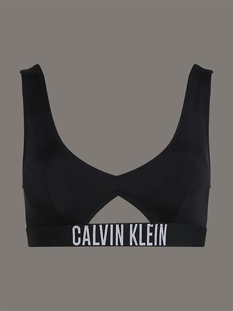Kadın Bralet Bikini Üstü Siyah KW0KW02745BEH Calvin Klein