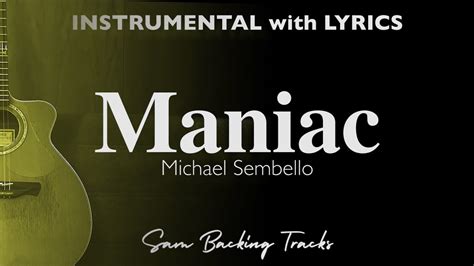 Maniac Michael Sembello Acoustic Karaoke © Youtube