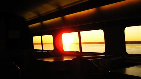 Wallpaper Sunlight Sunset Night Reflection Train Light Lighting