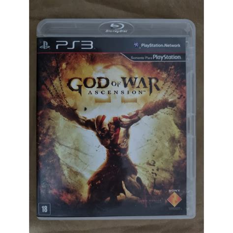 Jogo Ps God Of War Ascension Original M Dia F Sica Impec Vel Shopee