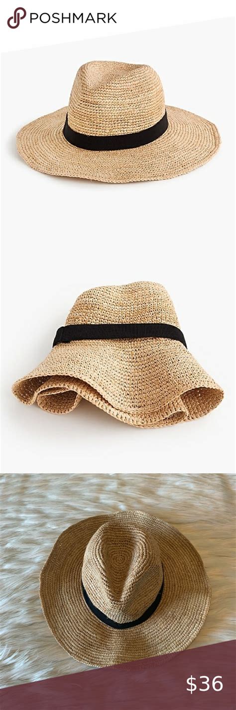 J Crew Wide Brim Packable Straw Hat Straw Hat Women Accessories