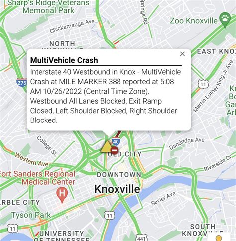 Pete Michaels Traffic On Twitter Rt Knoxvillepd Traffic Alert All