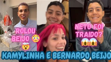 Kamylinha E Bernardo Se Beijando Neto Foi Tra Do Surpresa