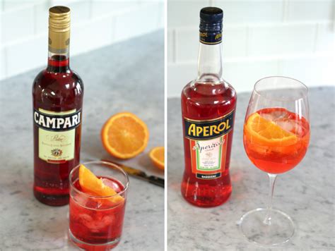 Bottle Buy Campari And Aperol Garnish