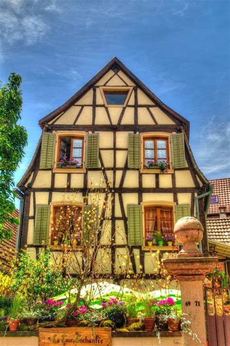 French Village, Alsace, France Stock Photo - Image of corner, historical: 4832864