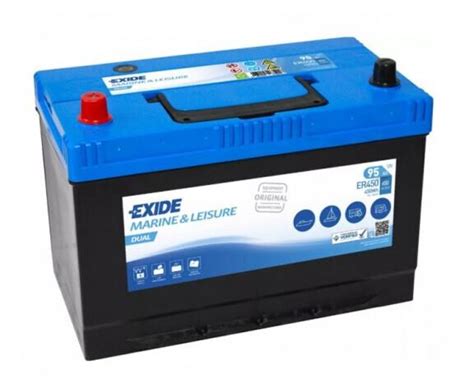 Exide ER450 Marin Dual Start Servis Akü 12V 95A Akü EXIDE