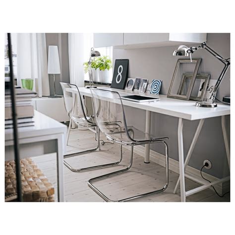 FORSÅ work lamp with LED bulb, nickel plated - IKEA