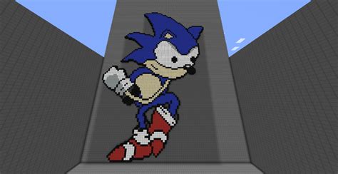 Minecraft Pixel Art Sonic