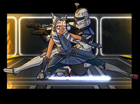 Artstation Captain Rex And Ahsoka Clone Wars