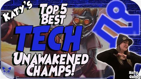 Top 5 Tech Unawakened Champs Marvel Contest Of Champions Youtube