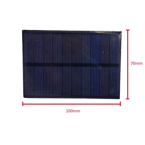 Mini Placa Solar Fotovoltaica V Ma W X Mm