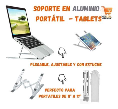 sugerido Soporte En Aluminio Portátil Y Tablet Con Estuche Cuotas