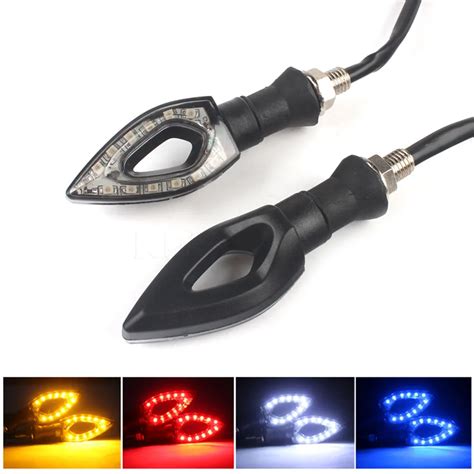 Pair Pcs Motorcycle Amber Smd Led Turn Signal Indicator Light Lamp