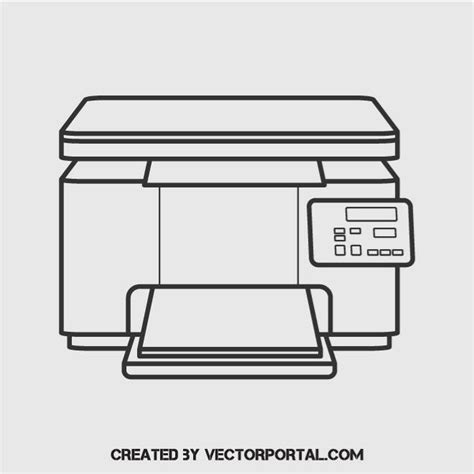 Printer Outline Clip Art