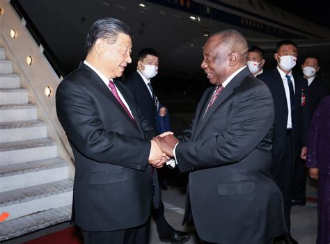 Xi Arrives In South Africa For 15th BRICS Summit State Visit Xinhua