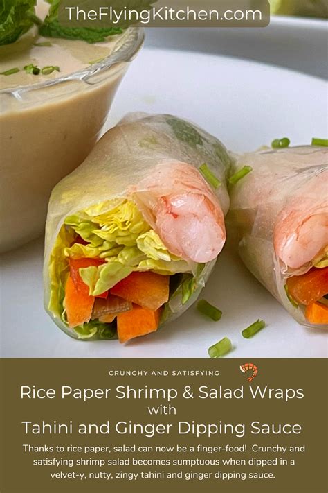 shrimp salad rice paper wraps pinterest – The Flying Kitchen