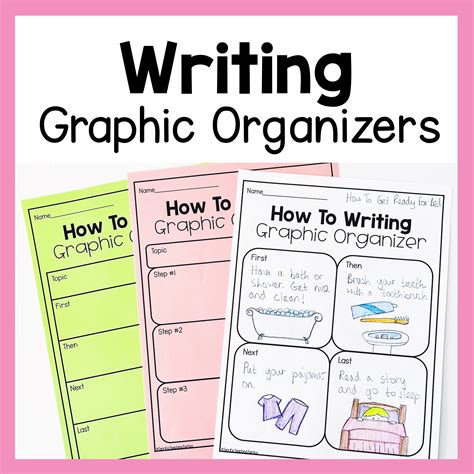 Writing Graphic Organizers Print And Digital