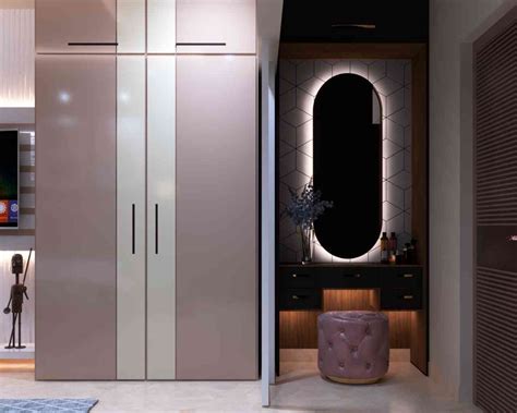 Modern Wardrobe Design With Dressing Unit by Kalyan Interiors | KreateCube