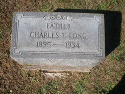 Charles Thomas Long 1895 1934 Mémorial Find a Grave