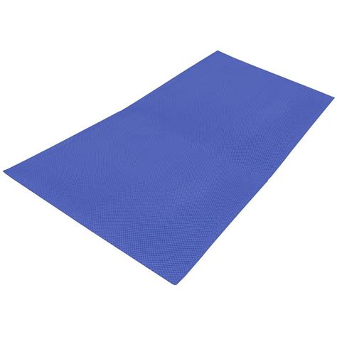 Luxorware Zigzag Blue In Width X In Length Pvc Anti Slip