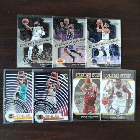 LEBRON JAMES STEPH CURRY IRVING GIANNIS KEVIN DURANT PANINI INSERTS