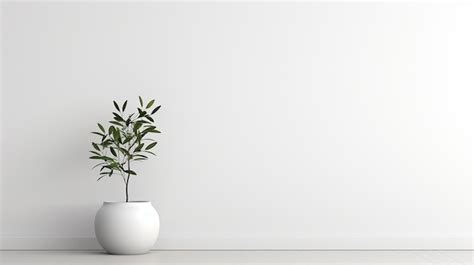 Premium Photo | Minimalist Canvas Plain White Wall as Aesthetic Statement