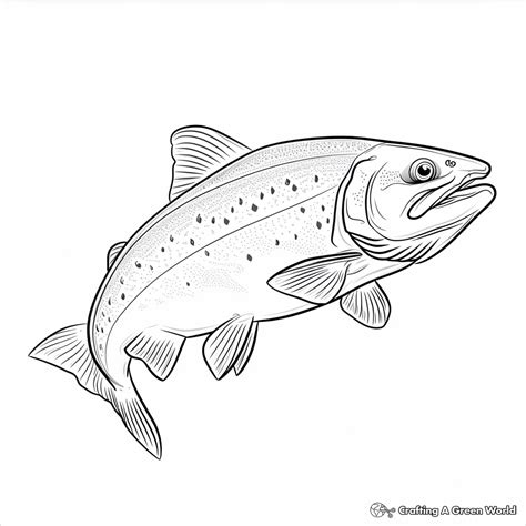 Trout Coloring Pages Free And Printable