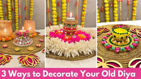 3 Easy Diya Decoration Ideas At Home Diwali Decoration Ideas 2022