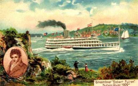 Steamboat Fulton Hudson River 1909 Expositions And Fairs Vintage Postcards