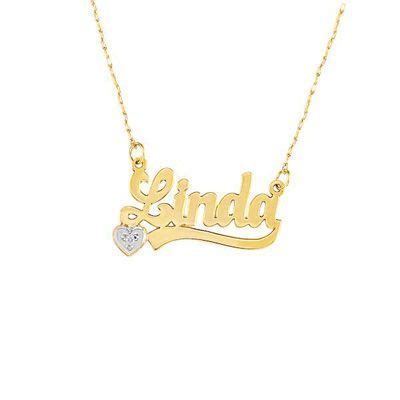 Zales Gold Name Necklace - Parity Zales Gold Necklace With Name Up To ...