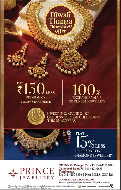 Prince Jewellery Diwali Thanga Thiruvizha Offer Ad Toi Chennai 13 11