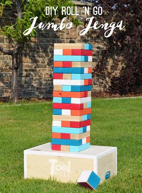 How To Make A Diy Giant Jenga Game The Idea Room