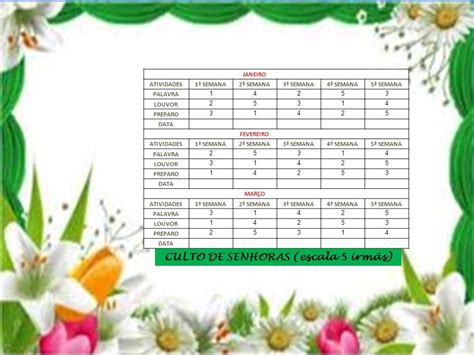 Janeiro Fevereiro Mar O Escala De Arranjos Portanto Meus Amados