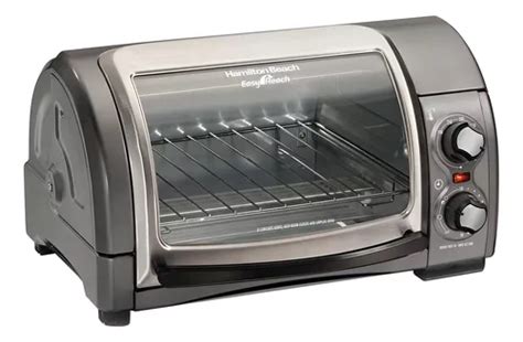 Forno de bancada elétrico Hamilton Beach Easy Reach 31334 12L prata 127V