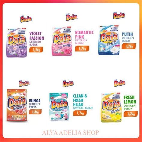 Daia Detergen Bubuk Kg Dengan Butiran Pelembut Softener Lazada