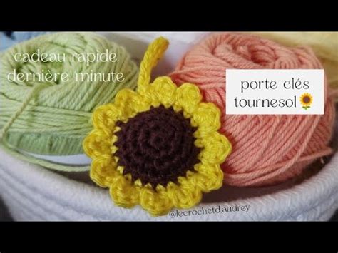 Mignon Porte Cl S Crochet Tournesol Youtube